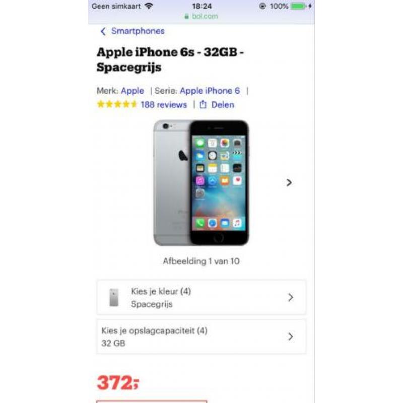 Iphone 6s space grey