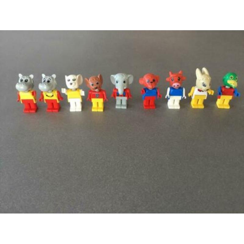 Fabuland Lego dieren 9x