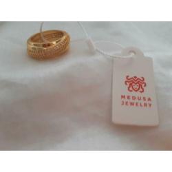 Sierlijke geelgouden ring dames