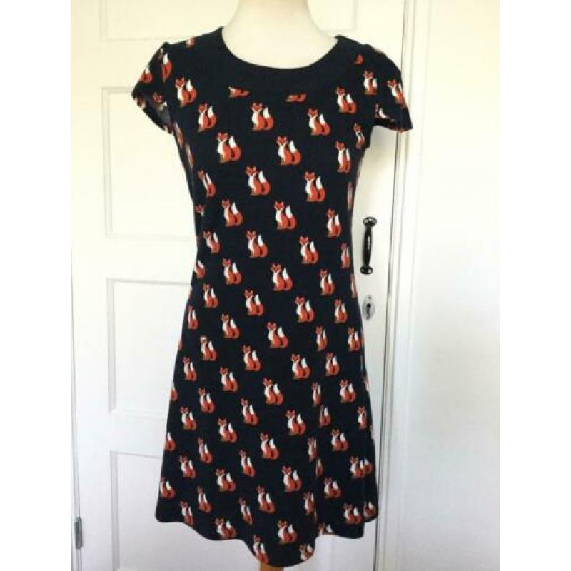 Lola & Liza retro jurk * met bijpassend vest * vosjes * S