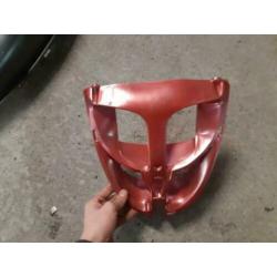 Aprilia SR 50 voorkap gril custom rood NIEUW STAAT grill kap