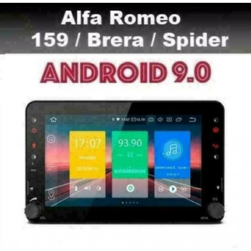 Alfa Romeo 159 Brera radio navigatie 7'' wifi android 9.0