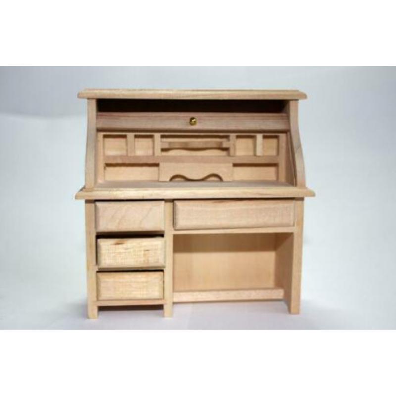 Poppenhuis Bureau (secretair) met stoel