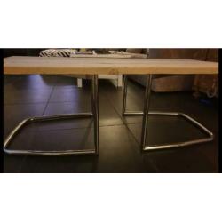 Salontafel steigerhout/metaal