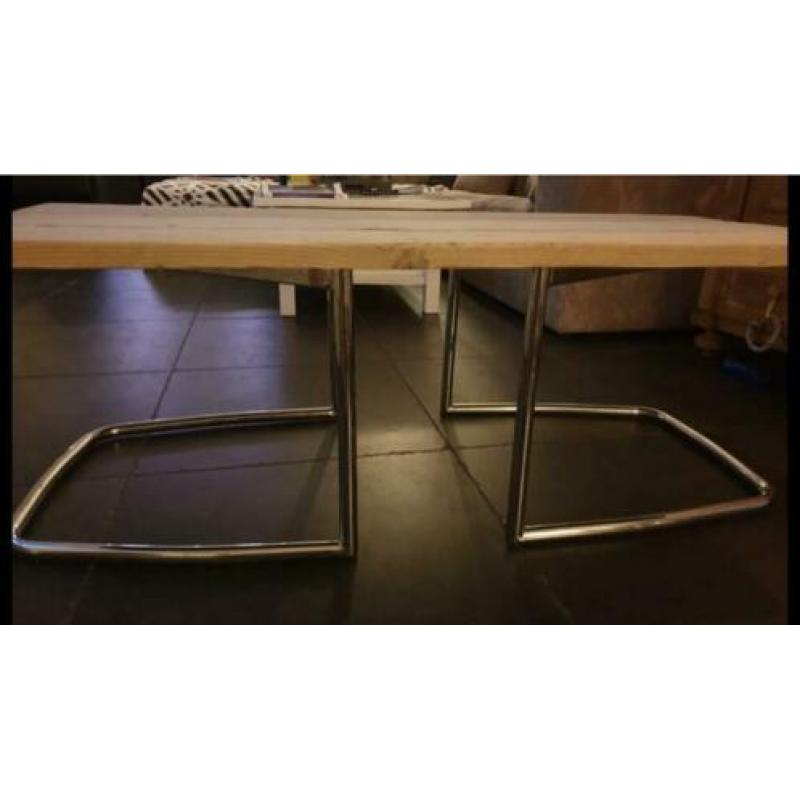 Salontafel steigerhout/metaal