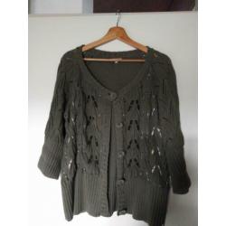 DIDI tricot vest. Legergroen L