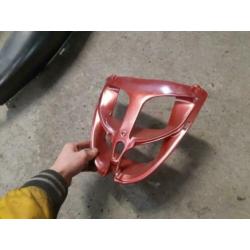 Aprilia SR 50 voorkap gril custom rood NIEUW STAAT grill kap