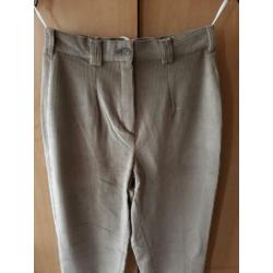 Nieuwe Bruin/Beige ribcorderoy broek - mt 36