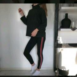 Stradivarius trui grijs met col maat S