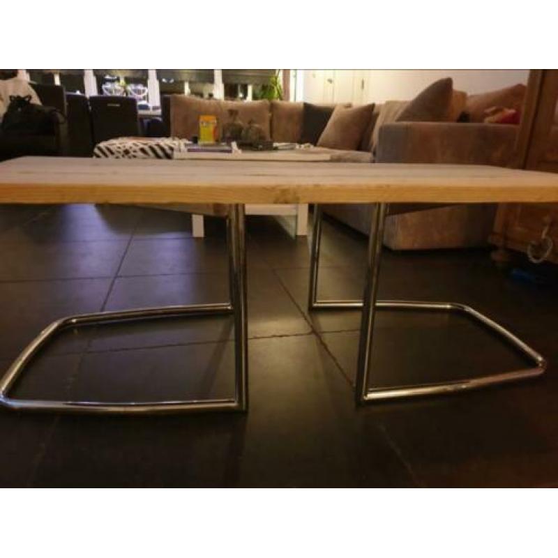 Salontafel steigerhout/metaal