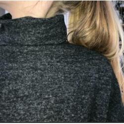 Stradivarius trui grijs met col maat S