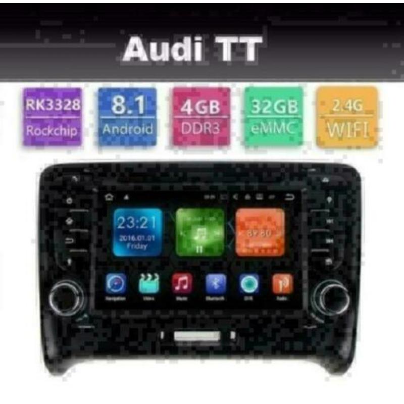 Audi TT android 8.1 radio navigatie carkit dab+ pasklaar gps