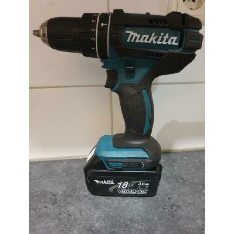 Makita klopboorschroef machine dhp482 met 3ah accu