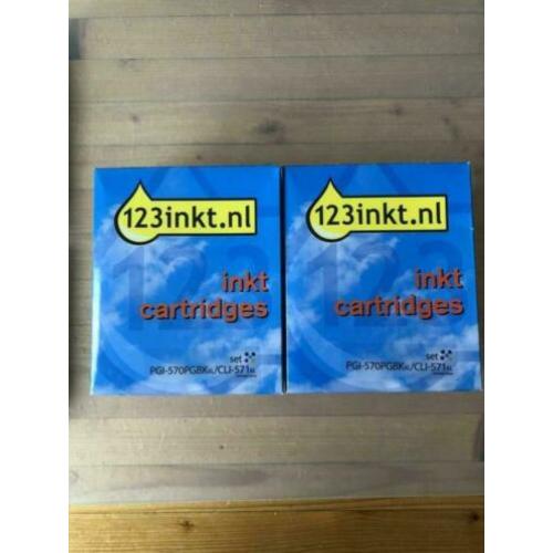 8 Inkt cartridges voor Canon printer