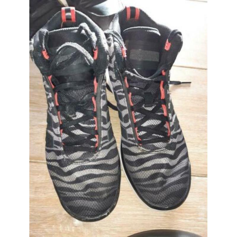 Nike Jordan en Adidas high top zgan sneakers. Maatje 40
