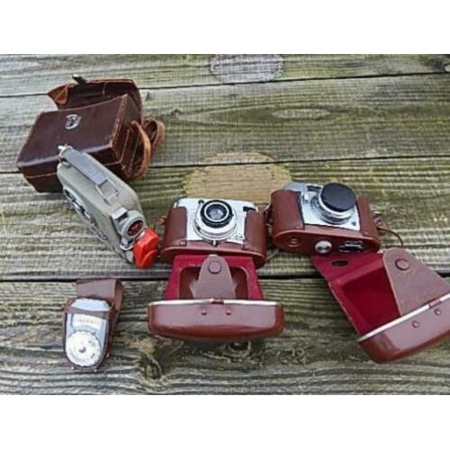 Leuke Vintage Film Camera Licht Meter 2x Oude Camera - retro