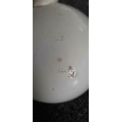 Antieke soeplepel PR 1 27 BROCANT porselein