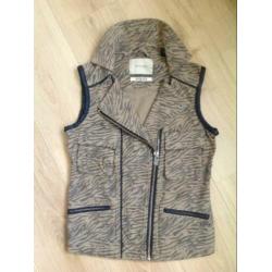Dierenprint denim bodywarmer v. Maison Scotch, mt Small,zgan