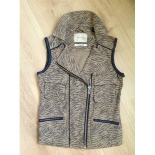 Dierenprint denim bodywarmer v. Maison Scotch, mt Small,zgan