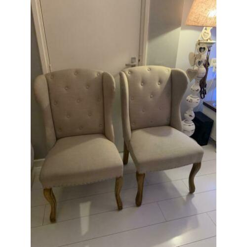 Rivièra Maison Eetkamerstoel Keith II Linen, kleur Flax