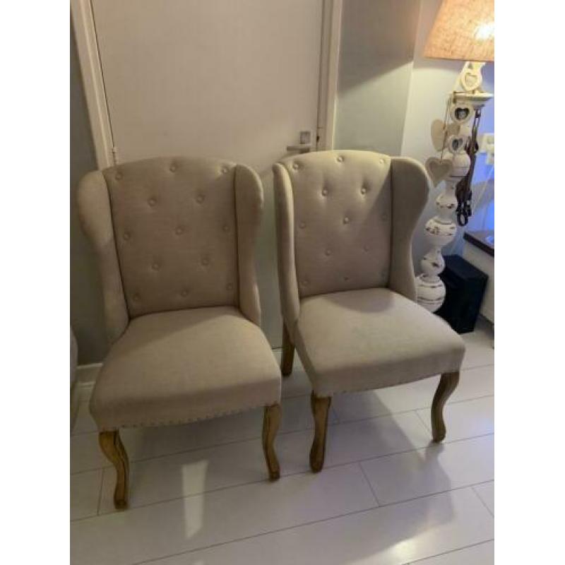 Rivièra Maison Eetkamerstoel Keith II Linen, kleur Flax