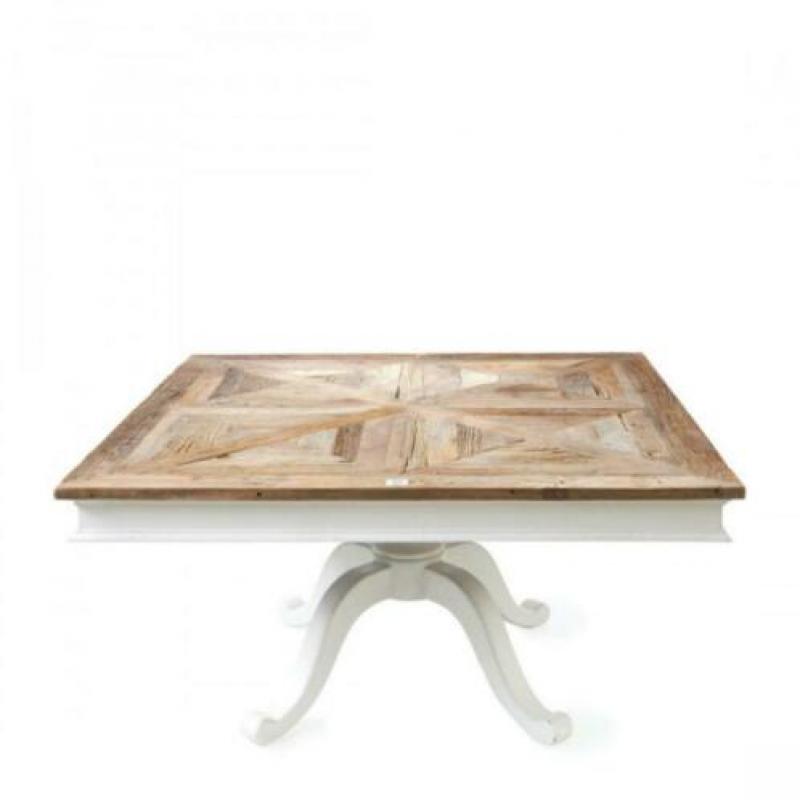 Eettafel 150x150 met 6 stoelen Riviera Maison
