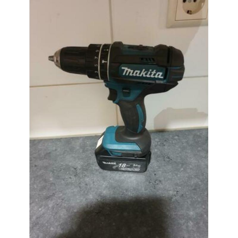 Makita klopboorschroef machine dhp482 met 3ah accu