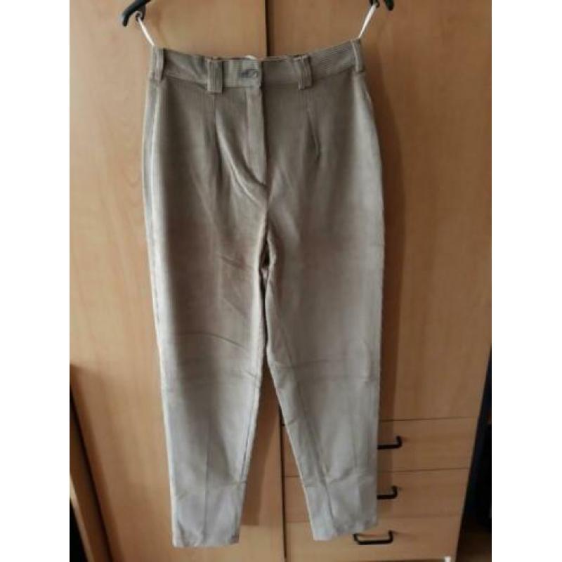 Nieuwe Bruin/Beige ribcorderoy broek - mt 36