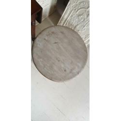 Brocante sober klein houten antiek Deens tafeltje