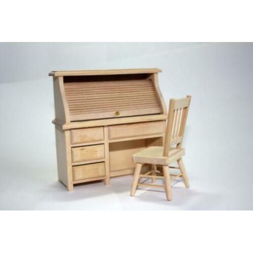 Poppenhuis Bureau (secretair) met stoel