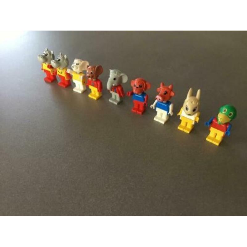 Fabuland Lego dieren 9x