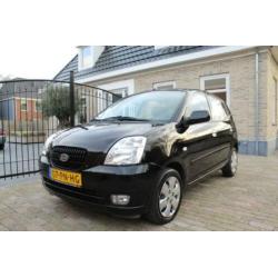 KIA Picanto 1.1 AUT 2004 Zwart 5DRS airco elek ramen