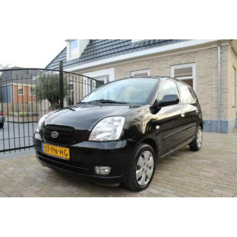 KIA Picanto 1.1 AUT 2004 Zwart 5DRS airco elek ramen