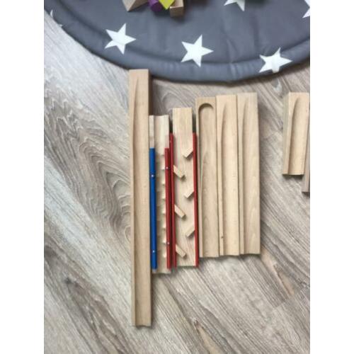 Haba knikkerbaan houten blokken set 3