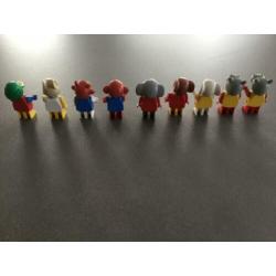 Fabuland Lego dieren 9x