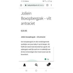 Boxzak van Jollein. - Baby stuff.