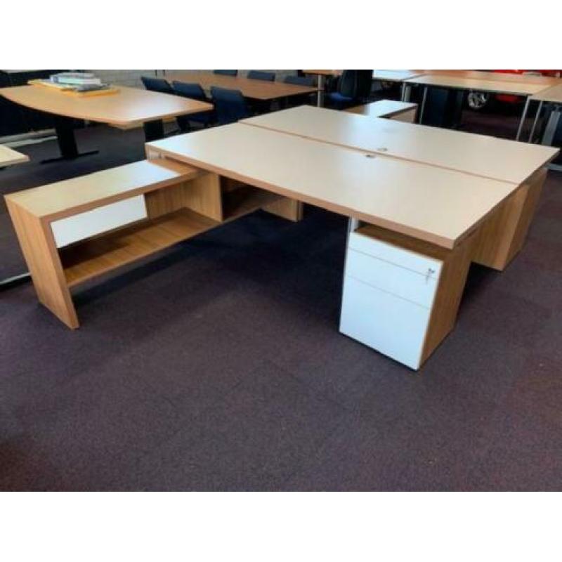 Maatwerk bureau met kast en ladeblok #184