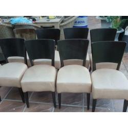 Horeca stoelen 9 van ieder totaal bij mekaar 18 stuks .
