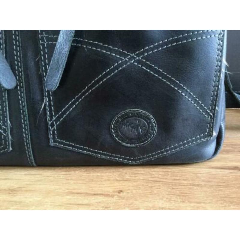 Micmac leren laptop tas