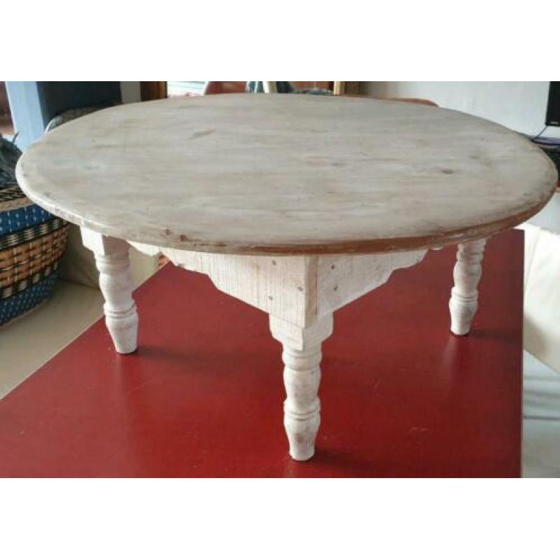 Brocante sober klein houten antiek Deens tafeltje