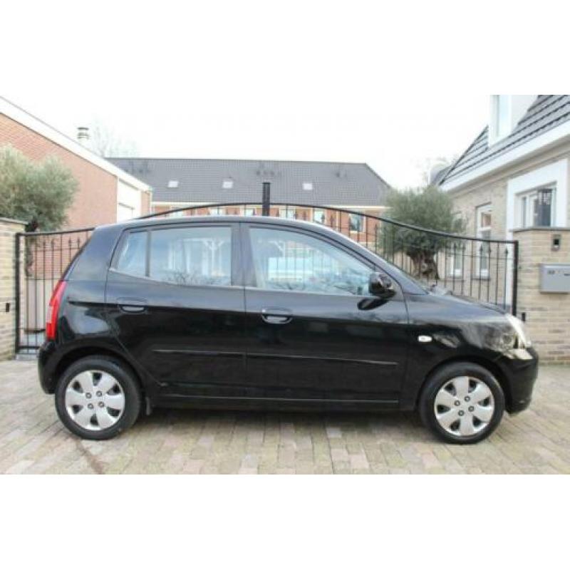 KIA Picanto 1.1 AUT 2004 Zwart 5DRS airco elek ramen