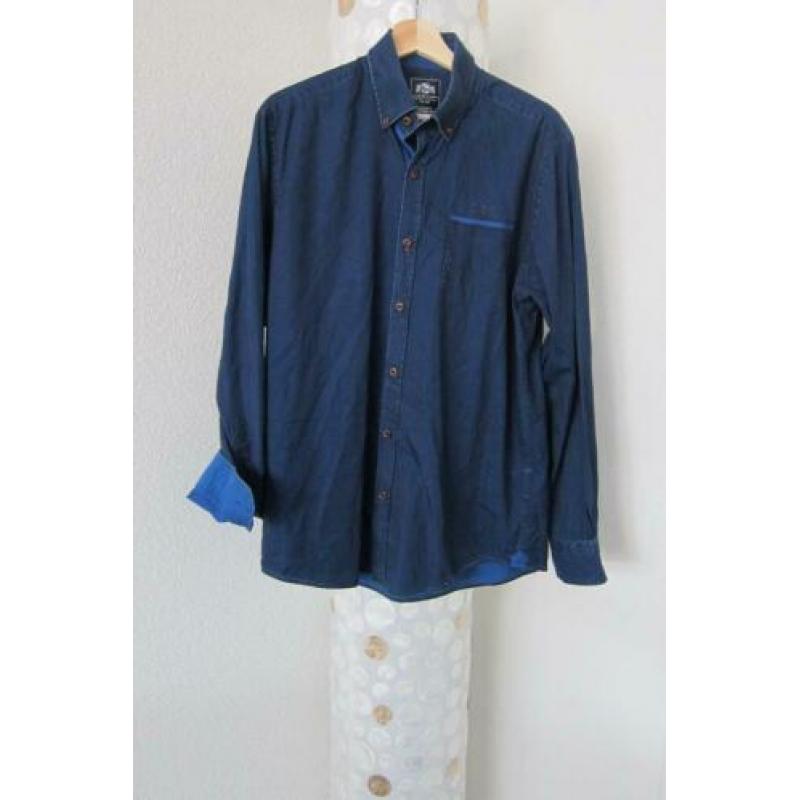 State of art blouse overhemd blauw used look regular L