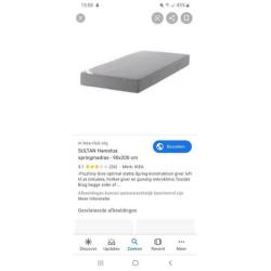 Bed met matras