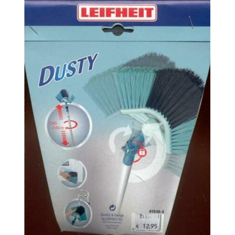 -1327- Leifheit Dusty muur-stof bezem