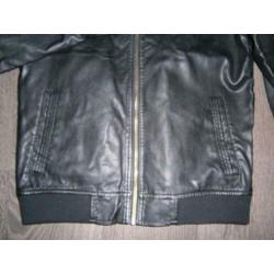 leatherlook Jas Jack & Jones - M jusa17