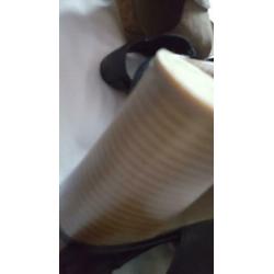 "5TH AVENUE" Zacht leren peeptoe pumps, open hak van 7cm.41