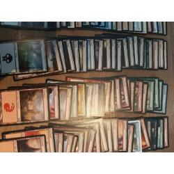 169Magic the gathering kaarten en 2 stapel sleeves
