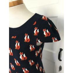 Lola & Liza retro jurk * met bijpassend vest * vosjes * S
