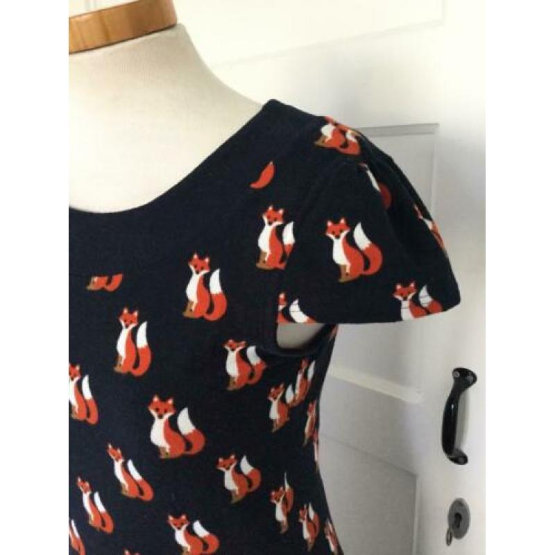 Lola & Liza retro jurk * met bijpassend vest * vosjes * S