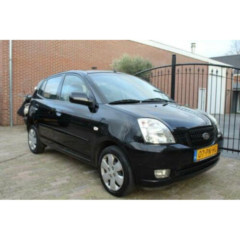 KIA Picanto 1.1 AUT 2004 Zwart 5DRS airco elek ramen